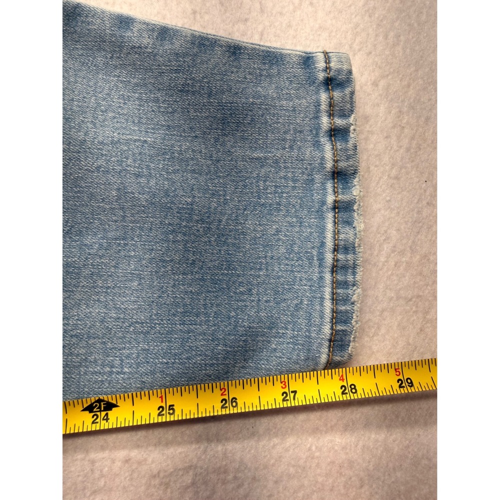 Ava & Viv Women Blue High Rise Skinny Jeans Light Wash Distressed Size 20 R - Picture 7 of 9